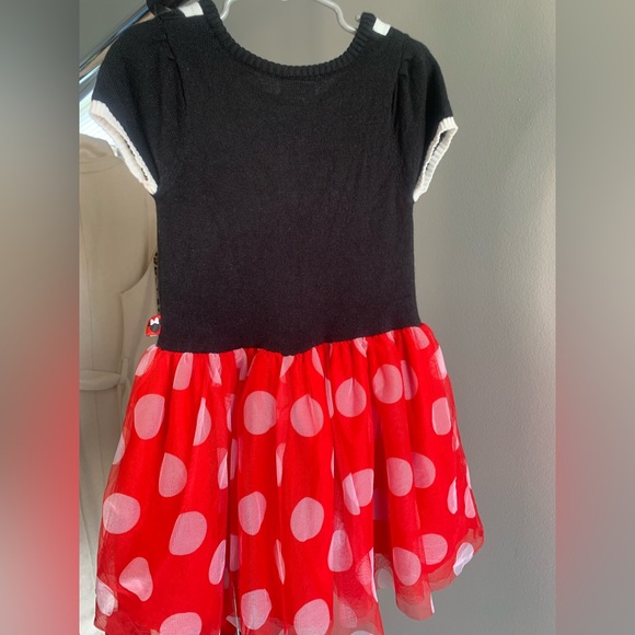 Disney Black and Red Minnie Mouse Polka Dot Dress - Picture 6 of 8